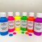 milo Fluorescent Acrylic Paint Set of 6 Colors | 4 oz Bottles | Student Neon Colors Acrylics Painting Pack | Made in the USA | Non-Toxic Art & Craft Paints for Artists, Kids, & Hobby Painters